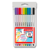 Fixa STABILO Pen 68 brush sada 10 ks v pouzdru PVC Fixa STABILO Pen 68 brush sada 10 ks v pouzdru PVC