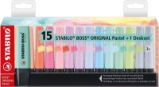 Zvýrazňovač STABILO BOSS ORIGINAL Pastel 15 ks - Zvýrazňovače, popisovače Zvýrazňovač STABILO BOSS ORIGINAL Pastel 15 ks
