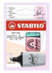 Zvýrazňovač STABILO BOSS MINI Pastel 3 ks Zvýrazňovač STABILO BOSS MINI Pastel 3 ks