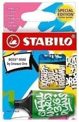 STABILO BOSS MINI by Snooze One - modrá, žlutá, zelená - Zvýrazňovače a popisovače do školy STABILO BOSS MINI by Snooze One - modrá, žlutá, zelená