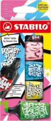 STABILO BOSS MINI by Snooze One - růžová, modrá, žlutá, zelená a černá STABILO BOSS MINI by Snooze One - růžová, modrá, žlutá, zelená a černá