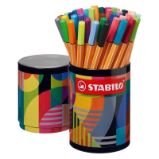 STABILO Liner point 88 ARTY jemný - 45 barev v plechové dóze - Papírnictví Jemný liner - STABILO point 88 - ARTY - 45 ks plechová dóza - 45 různých barev