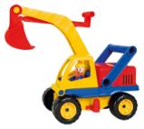 Auto bagr s figurkou aktivní Auto bagr s figurkou aktivní
