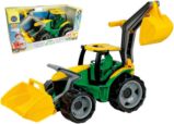 Traktor se lžící a bagrem zeleno-žlutý - Auta, letadla, lodě, vláčky Traktor se lžící a bagrem zeleno-žlutý
