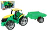 Traktor plast bez lžíce a bagru s vozíkem