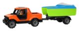 Auto Truckies pickup s vozíkem, loďkou, s figurkou Auto Truckies pickup s vozíkem, loďkou, s figurkou
