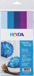 HEYDA Sada hedvábných papírů 50 x 70 cm - modrofialový mix HEYDA Sada hedvábných papírů 50 x 70 cm - modrofialový mix