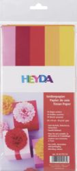 HEYDA Sada hedvábných papírů 50 x 70 cm - žlutočervený mix HEYDA Sada hedvábných papírů 50 x 70 cm - žlutočervený mix