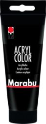 Marabu Acryl Color akrylová barva - černá 073, 100 ml - Barvy a tuše Marabu Acryl Color akrylová barva - černá 073, 100 ml