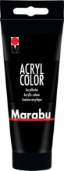 Marabu Acryl Color akrylová barva - černá 073, 100 ml - Barvy a tuše Marabu Acryl Color akrylová barva - černá 073, 100 ml