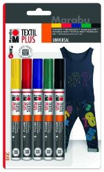 Marabu Popisovač na tmavý textil/sada - Malování a kreslení Marabu Popisovač na tmavý textil/sada