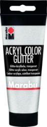 Marabu Acryl Color akrylová barva - stříbrná glitr 100 ml