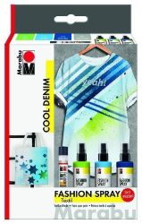 Marabu Sada barev na textil ve spreji - Cool Denim Marabu Sada barev na textil ve spreji - Cool Denim