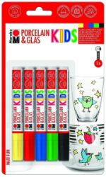 Marabu KiDS popisovač na porcelán a sklo 5 ks Marabu KiDS popisovač na porcelán a sklo 5 ks