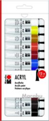 Marabu akrylová barva sada 12 x 12 ml Marabu akrylová barva sada 12 x 12 ml
