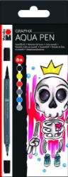 Marabu Graphix sada akvarelových popisovačů 6 ks - Umělecké potřeby a sady Marabu Graphix sada akvarelových popisovačů 6 ks