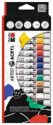 Marabu Artist Acryl set - 12x12 ml - Umělecké potřeby a sady Marabu Artist Acryl set - 12x12 ml