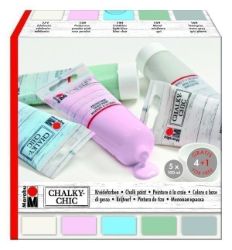 Marabu Sada Chalky-Chic 5 x 100 ml - Křídy Křídové barvyMarabu Sada Chalky-Chic 5 x 100 ml