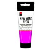 Marabu NEW YORK NEON Fluorescenční Black Light barva, Neon-růžová 334, 100 ml