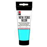 Marabu NEW YORK NEON Fluorescenční Black Light barva, Neon-modrá 355, 100 ml