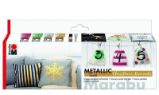 Marabu sada metalických barev na textil - Výtvarné potřeby Marabu sada metalických barev na textil