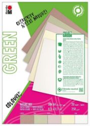 Marabu Green Sada papírů A4 Nature mix odstínů - Papíry a čtvrtky Marabu Green Sada papírů A4 Nature mix odstínů