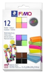FIMO sada 12 barev x 25 g - Efekt Neon FIMO sada 12 barev x 25 g - Efekt Neon