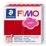 FIMO soft 57g - vánoční červená - Modelování Fimo soft 57g vánoční červená