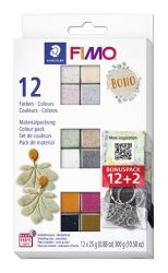 FIMO Efekt boho color sada 12 barev 25 g + promo prsteny - Modelování FIMO Efekt boho color sada 12 barev 25 g + promo prsteny