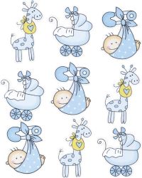 Dřevěné ozdoby 2 -3 cm - baby modré - Home deco Dřevěné ozdoby 2 -3 cm - baby modré