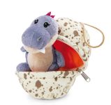 NICI plyšák Dino baby holčička ve vejci 13 cm - Plyšové hračky NICI plyš Dino baby holčička ve vejci 13cm, GREEN