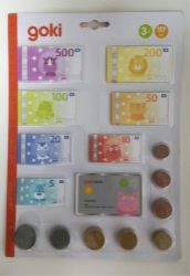 Dětské peníze s kreditní kartou Zvířátkové eura Dětské peníze s kreditní kartou Zvířátkové eura