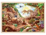Goki Puzzle Dinosauří vykopávky 192 dílků - dřevěné - Puzzle Dřevěné puzzle Dinosauří vykopávky 192 dílků