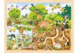Goki Puzzle Zkoumání přírody 96 dílků - dřevěné - Puzzle Dřevěné puzzle Zkoumání přírody 96 dílků