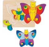 Goki Puzzle Motýl, vícevrstvé - Puzzle Vícevrstvé puzzle Motýl