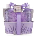 Set koupelový Lavender v kovové krabičce Set koupelový Lavender v kovové krabičce