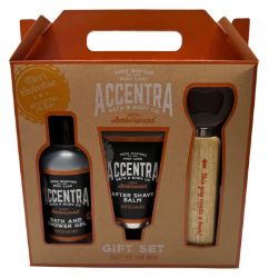 Koupelový set Men´s Collection s uchem a otvírákem - Tipy na dárky ACCENTRA SET koupelový MEN'S COLLECTION v dárkové krabičce s uchem a otvírákem na lahve