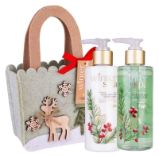 Koupelová sada Winter Spa v plstěném sáčku Zimní ovoce 2x200ml - Dárkové předměty Koupelová sada Winter Spa v plstěném sáčku Zimní ovoce 2x200ml
