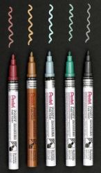 Pentel Sada lakových popisovačů 5 ks - Zvýrazňovače a popisovače do školy Pentel Sada lakových popisovačů 5 ks