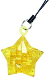 3D Crystal puzzle přívěsek Hvězda mini 14 dílků - 3D a 4D puzzle 3D Crystal puzzle přívěsek Hvězda mini 14 dílků