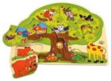 Dřevěné puzzle - Veselá zvířátka Dřevěné puzzle - Veselá zvířátka
