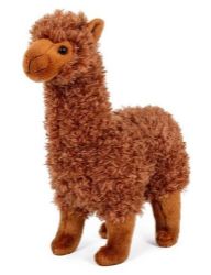 Lama Alpaka plyš hnědá 30 cm - Plyšové hračky Lama Alpaka plyš hnědá 30 cm
