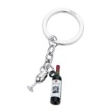 Troika klíčenka - láhev vína, sklenička "Bordeaux" (kovová, mix barev) Troika klíčenka - láhev vína, sklenička "Bordeaux" (kovová, mix barev)