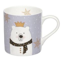 Hrnek Scarfed Animals - Polar Bear 385 ml - Home deco Hrnek Scarfed Animals - Polar Bear 385 ml