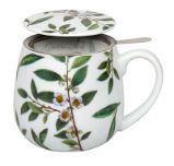 Hrnek se sítkem My favourite tea Green - zelený čaj - Home deco Hrnek se sítkem - My favourite tea Green 420 ml