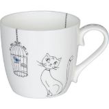 Hrnek - Kočka a ptáček v kleci / Cats and Birds - Home deco Hrnek - Kočka a ptáček v kleci / Cats and Birds