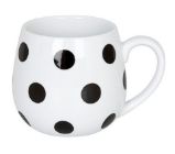Black and White - Dots - hrnek buclák Black and White - Dots - hrnek buclák