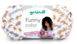 Příze 3525-07 Gründl Funny Žíhaná Karamelová - Kreativní sady a materiály Příze 3525-07 Gründl Funny Žíhaná Karamelová