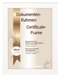 Rámeček dřevěný Bella A4, arktická bílá, 21x29,7cm