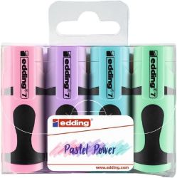 Edding Zvýrazňovače mini 7 - Pastel, sada 4 ks Edding Zvýrazňovače mini 7 - Pastel, sada 4 ks
